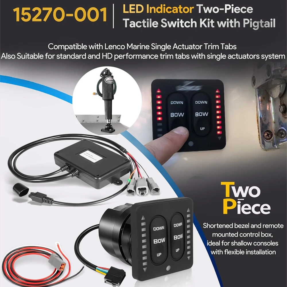 15270-001 Tactile Backlit Remote Auto Controller, Mount Electric Trim Tabs Switches Kit Standard Marine Boat Replacement Switch
15270-001 Tactile Backlit Remote Auto Controller, Mount Electric Trim Tabs Switches Kit Standard Marine Boat Replacement Switch