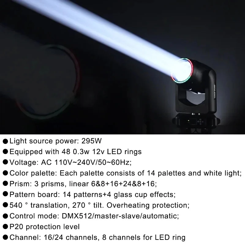 AOPU 14R 295W Moving Head Beam Light with 3 Prisms 48*0.3W Aperture for Stage Concert Wedding Lighting System
AOPU 14R 295W Moving Head Beam Light with 3 Prisms 48*0.3W Aperture for Stage Concert Wedding Lighting System