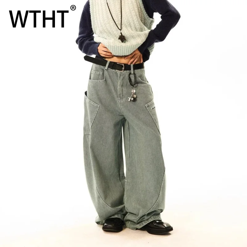WTHT Fashion Men Texture Pockets Patchwork Design Denim Pants Vintage American Style Loose Wide Leg Jean Male 2025 Summer 2A0646
WTHT Fashion Men Texture Pockets Patchwork Design Denim Pants Vintage American Style Loose Wide Leg Jean Male 2025 Summer 2A0646