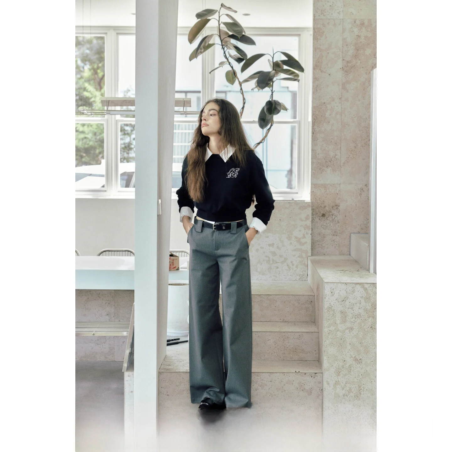 Брюки женские премиум-класса с низкой посадкой и широкими штанинами, осенняя коллекция, модная одежда для женщин
Брюки женские премиум-класса с низкой посадкой и широкими штанинами, осенняя коллекция, модная одежда для женщин