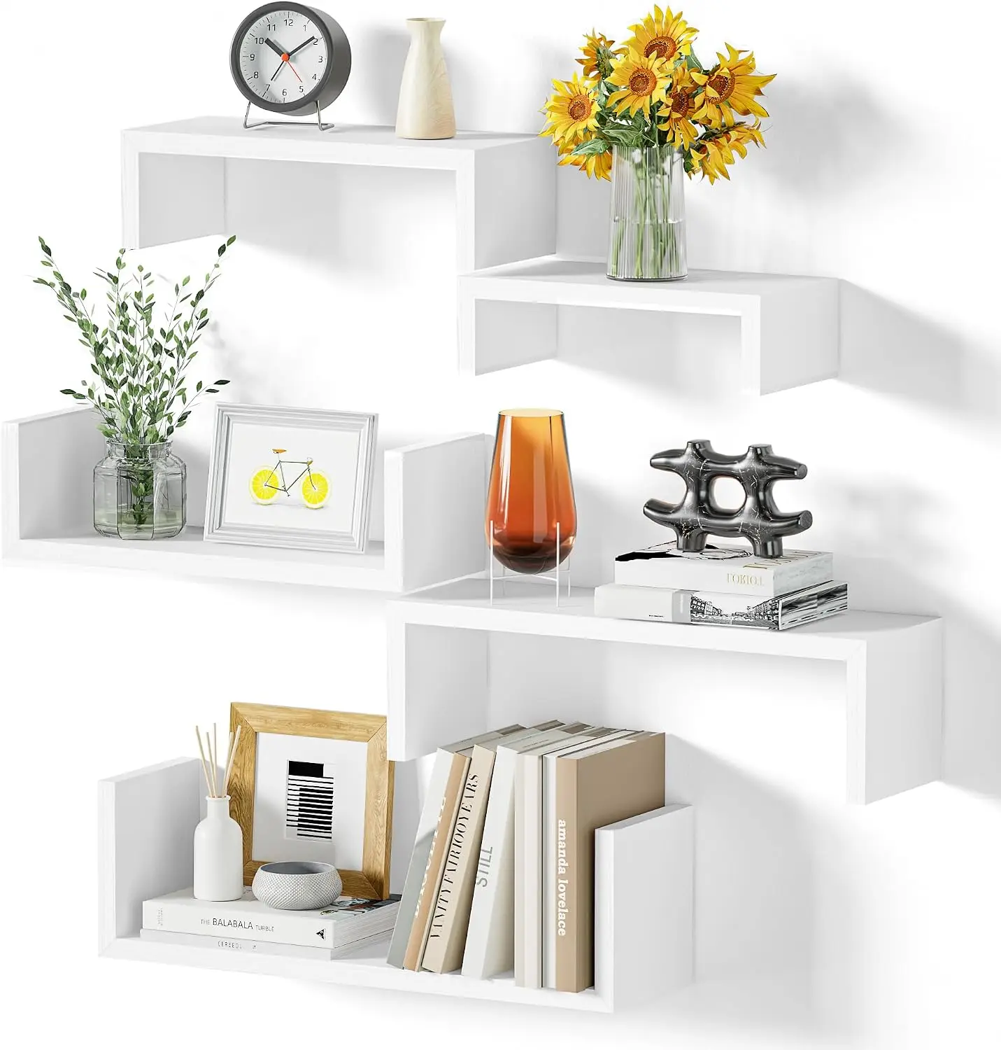 Floating Shelves for Wall, Wall Shelves for Bathroom, Bedroom, Living Room, Kitchen, Office, Wood Shelves for Home Decor Set of 5
Floating Shelves for Wall, Wall Shelves for Bathroom, Bedroom, Living Room, Kitchen, Office, Wood Shelves for Home Decor Set of 5