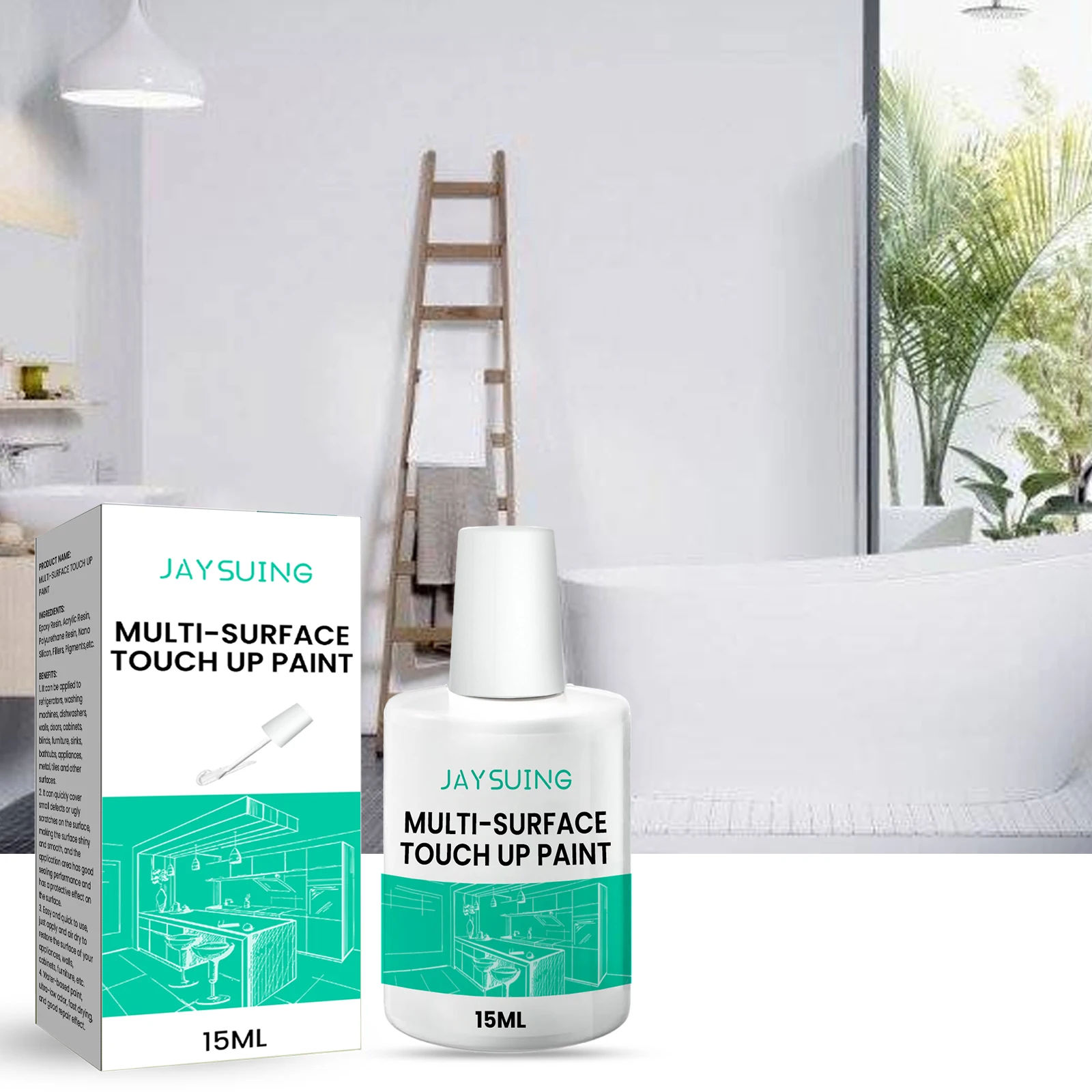 Jaysuing Multi-Surface Touch-Up Paint - Graffiti Cover, Wall Mold Renewal & Crack Repair Coating
Jaysuing Multi-Surface Touch-Up Paint - Graffiti Cover, Wall Mold Renewal & Crack Repair Coating