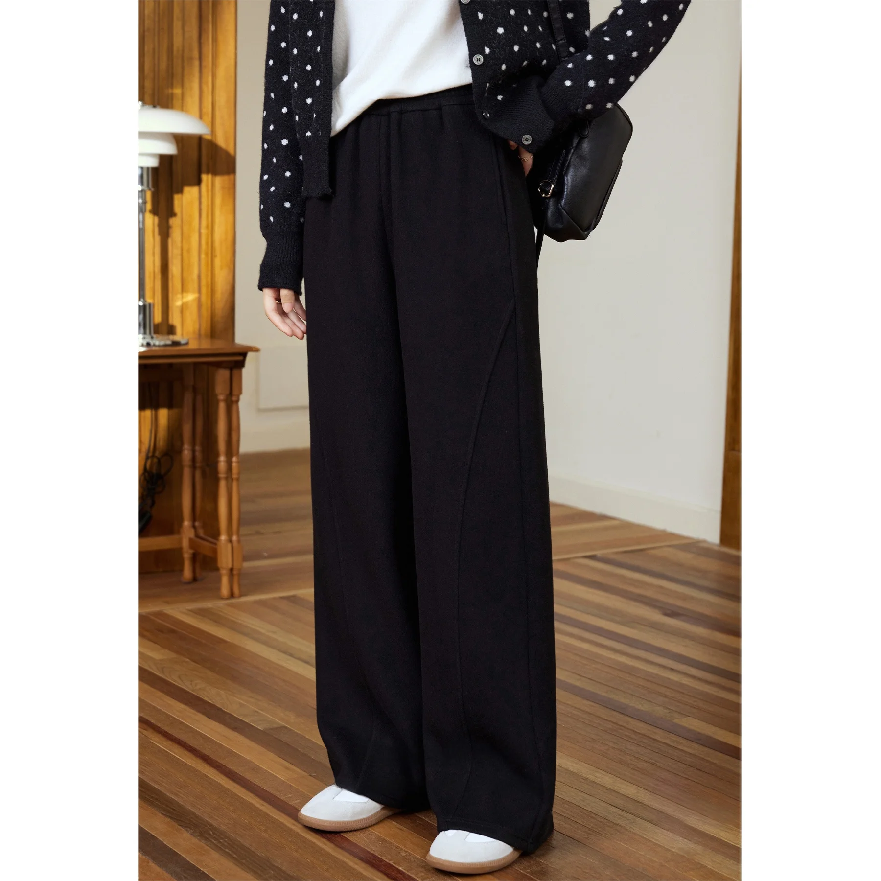 Slimming High Waist Wide Leg Casual Pants for Women Bla Holiday Leisure Trousers Fall Winter Faion Casual Trousers
Slimming High Waist Wide Leg Casual Pants for Women Bla Holiday Leisure Trousers Fall Winter Faion Casual Trousers