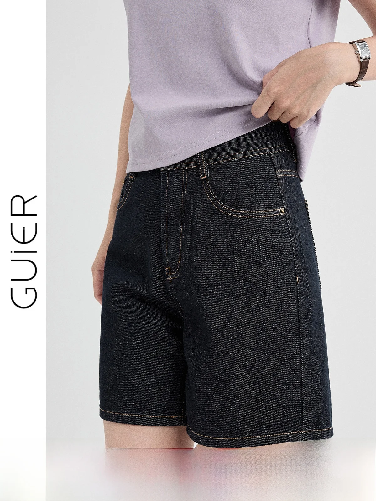 High Waist Denim Shorts Women Summer 2026 New Version Stitched Loose Slim A-Line Wide Leg Pants Vintage Style Ladies Jeans
High Waist Denim Shorts Women Summer 2026 New Version Stitched Loose Slim A-Line Wide Leg Pants Vintage Style Ladies Jeans