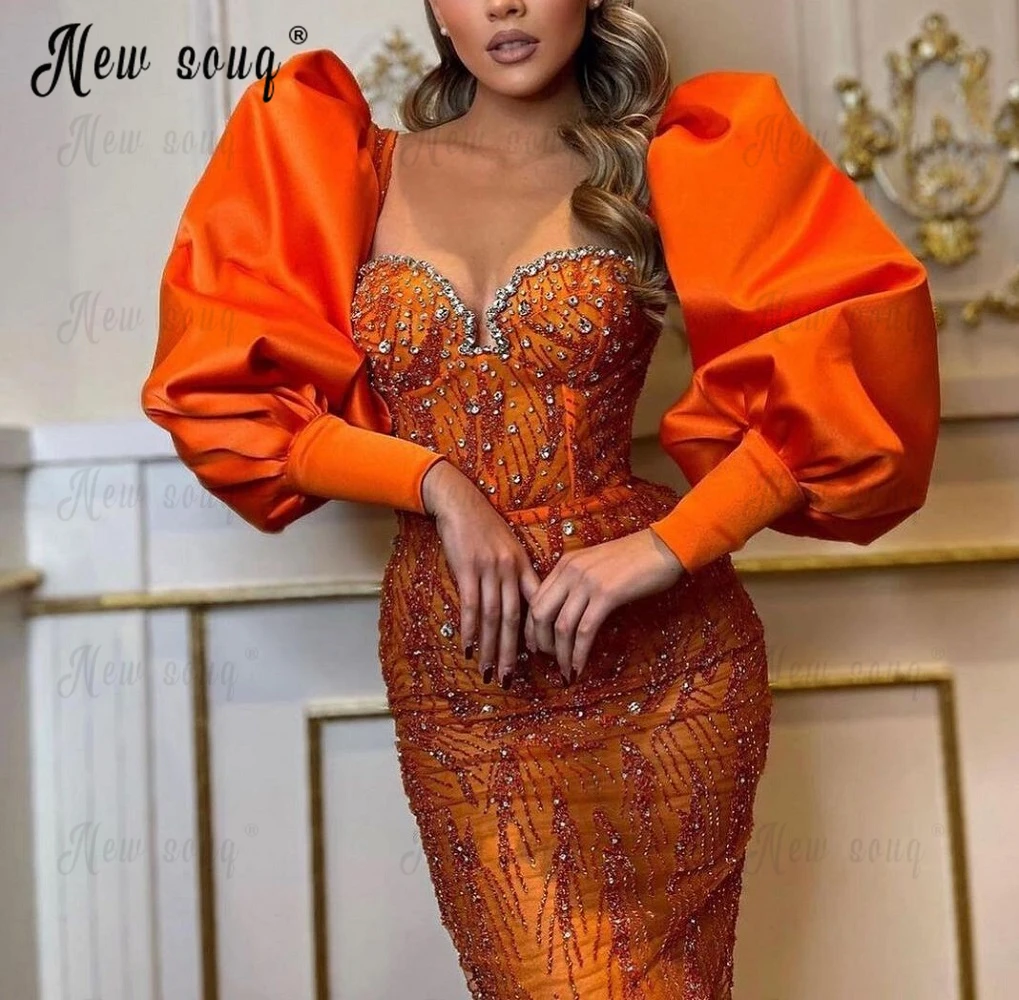 Fashion Black Girl Orange Prom Dress Luxury Beaded Mermaid Wedding Guest Gown 2023 Lantern Sleeve Celebrity Dresses Vestidos De
Fashion Black Girl Orange Prom Dress Luxury Beaded Mermaid Wedding Guest Gown 2023 Lantern Sleeve Celebrity Dresses Vestidos De