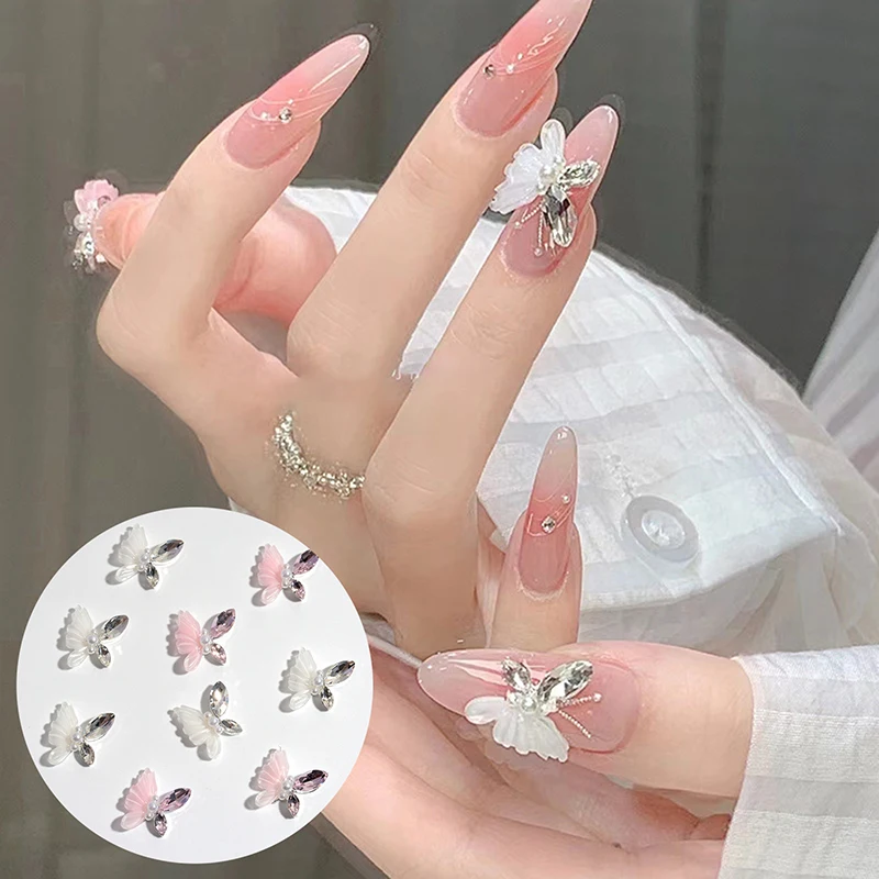 10pcs Kawaii Butterfly Zircon Crystals Rhinestones Jewelry Nail Art Parts Decorations Nails Accessories Charms Supplies
10pcs Kawaii Butterfly Zircon Crystals Rhinestones Jewelry Nail Art Parts Decorations Nails Accessories Charms Supplies