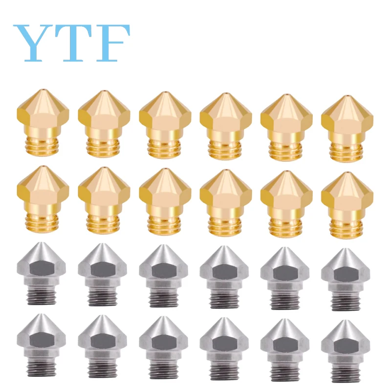 1-50PCS 3D Printers Parts MK10 Nozzle 0.2/0.3/0.4/0.5/0.6/ 0.8mm Copper M7 Threaded Part For Extrusion 1.75mm Filament Brass
1-50PCS 3D Printers Parts MK10 Nozzle 0.2/0.3/0.4/0.5/0.6/ 0.8mm Copper M7 Threaded Part For Extrusion 1.75mm Filament Brass