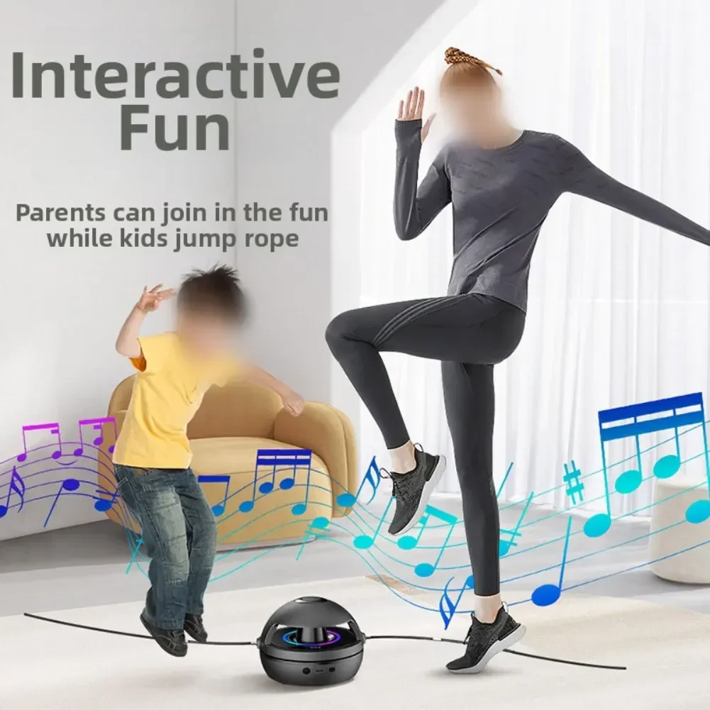 Music Jump Rope Machine Intelligent Remote Control Multi Person Fun Large Screen Counting Skipping Rope Training Machine