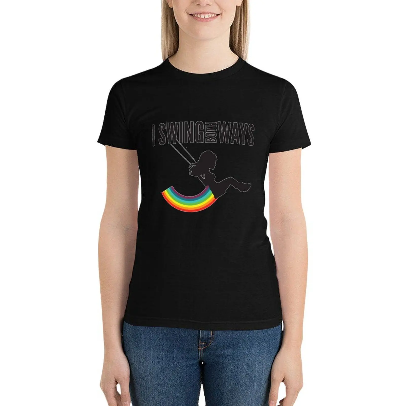 I Swing Both Ways T-Shirt vintage clothes oversized tops Aesthetic clothing new edition t shirts for Women
I Swing Both Ways T-Shirt vintage clothes oversized tops Aesthetic clothing new edition t shirts for Women
