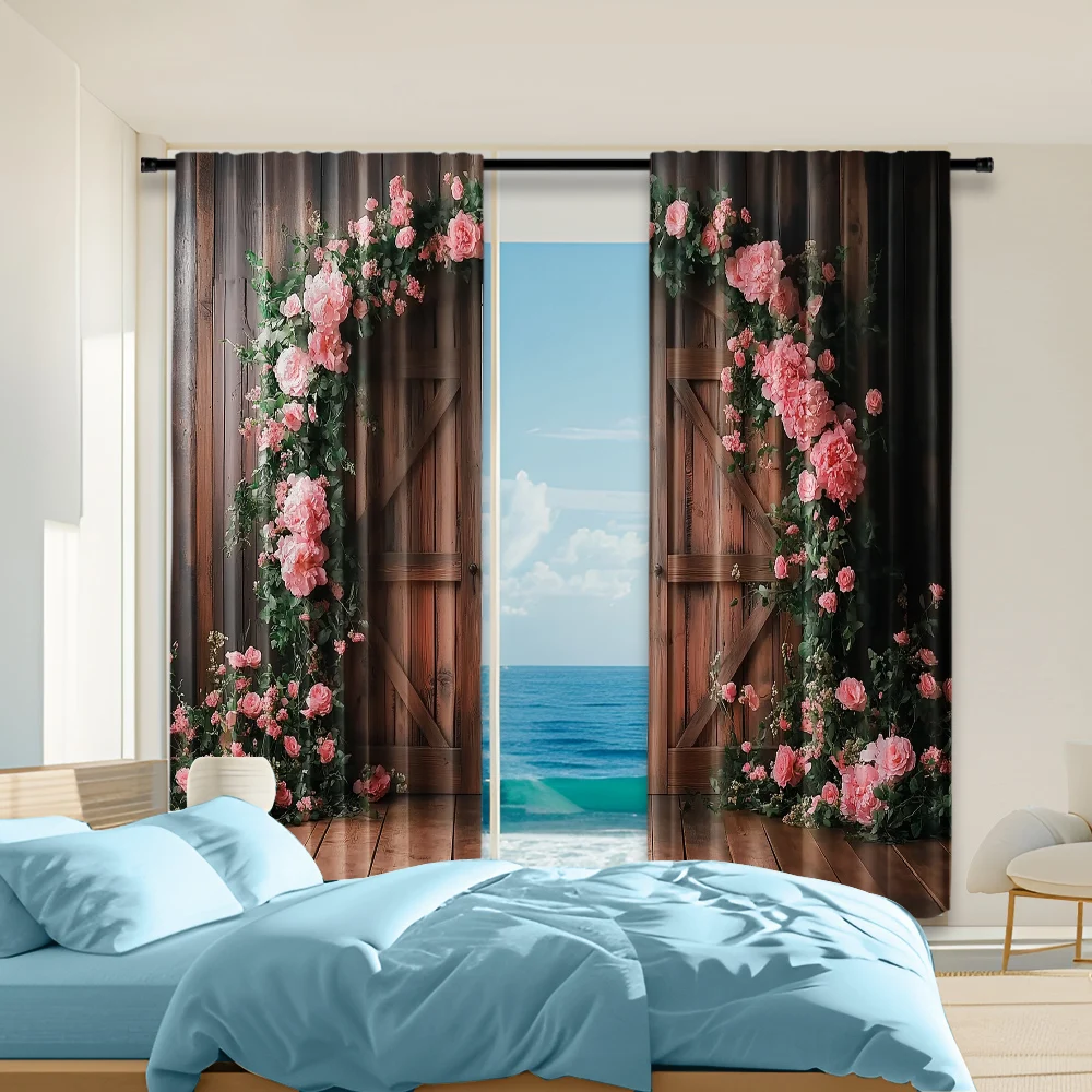 2 pcs, versatile polyester transparent curtains for home decoration tree for use in bedrooms and living rooms
2 pcs, versatile polyester transparent curtains for home decoration tree for use in bedrooms and living rooms