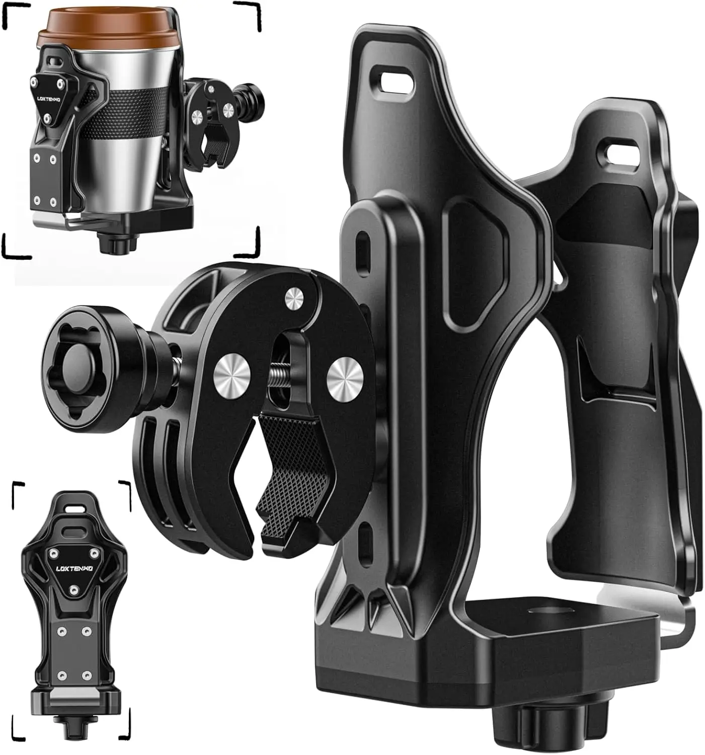 Extra Large Adjustable Bike Water Bottle Holder for 1.95-3.6" Bottles, Anti-Theft Cup Cage for Handlebar & Frame, Fits Scooter Stroller ATV
Extra Large Adjustable Bike Water Bottle Holder for 1.95-3.6" Bottles, Anti-Theft Cup Cage for Handlebar & Frame, Fits Scooter Stroller ATV
