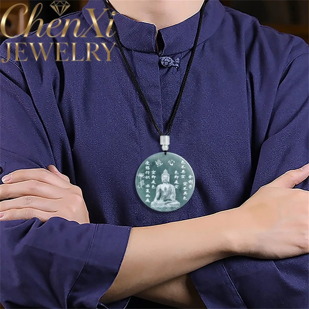 Authentic Natural A-Grade Ice-Colored Jadeite Blue Water Heart Sutra Buddha Relief Carving Pendant High-End Jewelry Amulets Gift
Authentic Natural A-Grade Ice-Colored Jadeite Blue Water Heart Sutra Buddha Relief Carving Pendant High-End Jewelry Amulets Gift