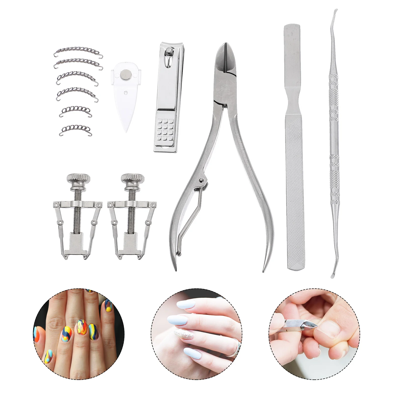Stainless Steel Nail Correction Tools Pedicure Trimmers Set Household Embedded Manicure Clippers Scissors Durable Ergonomic Gift
Stainless Steel Nail Correction Tools Pedicure Trimmers Set Household Embedded Manicure Clippers Scissors Durable Ergonomic Gift