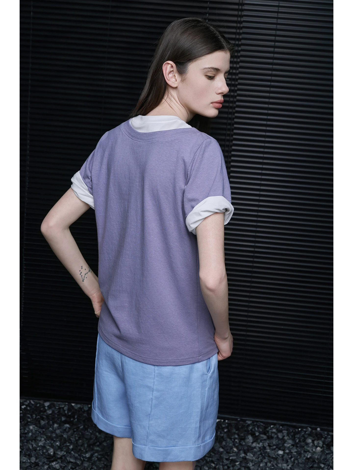Street Style Fake Two-Piece round Neck Short Sleeve T-Shirt Women's Spring Summer New Color Collision Simple Fashion Cotton B...
Street Style Fake Two-Piece round Neck Short Sleeve T-Shirt Women's Spring Summer New Color Collision Simple Fashion Cotton B...