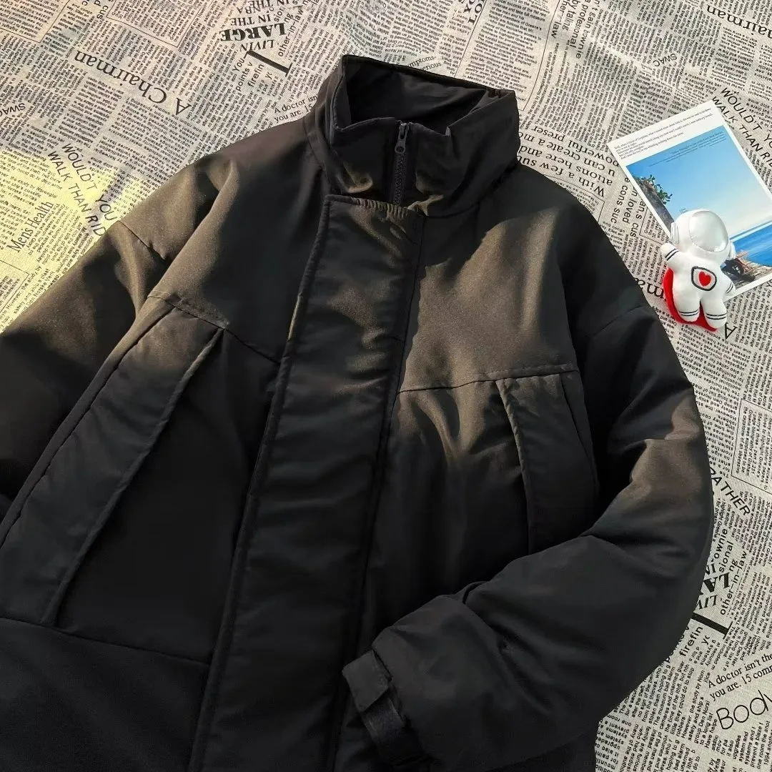 Warm Cotton Jaet for Men Autumn Winter Thiened Zipper Stand Collar Bread Sle Outerwear Casual Loose Fit Polyester Fiber
Warm Cotton Jaet for Men Autumn Winter Thiened Zipper Stand Collar Bread Sle Outerwear Casual Loose Fit Polyester Fiber