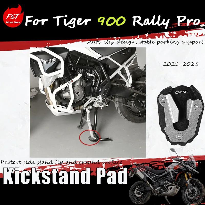 Enlarged Side Stand Pad Modified Accessory Exclusive for Tiger 900 Rally pro 2021-2023 Motorcycle Parts And Accessories
Enlarged Side Stand Pad Modified Accessory Exclusive for Tiger 900 Rally pro 2021-2023 Motorcycle Parts And Accessories