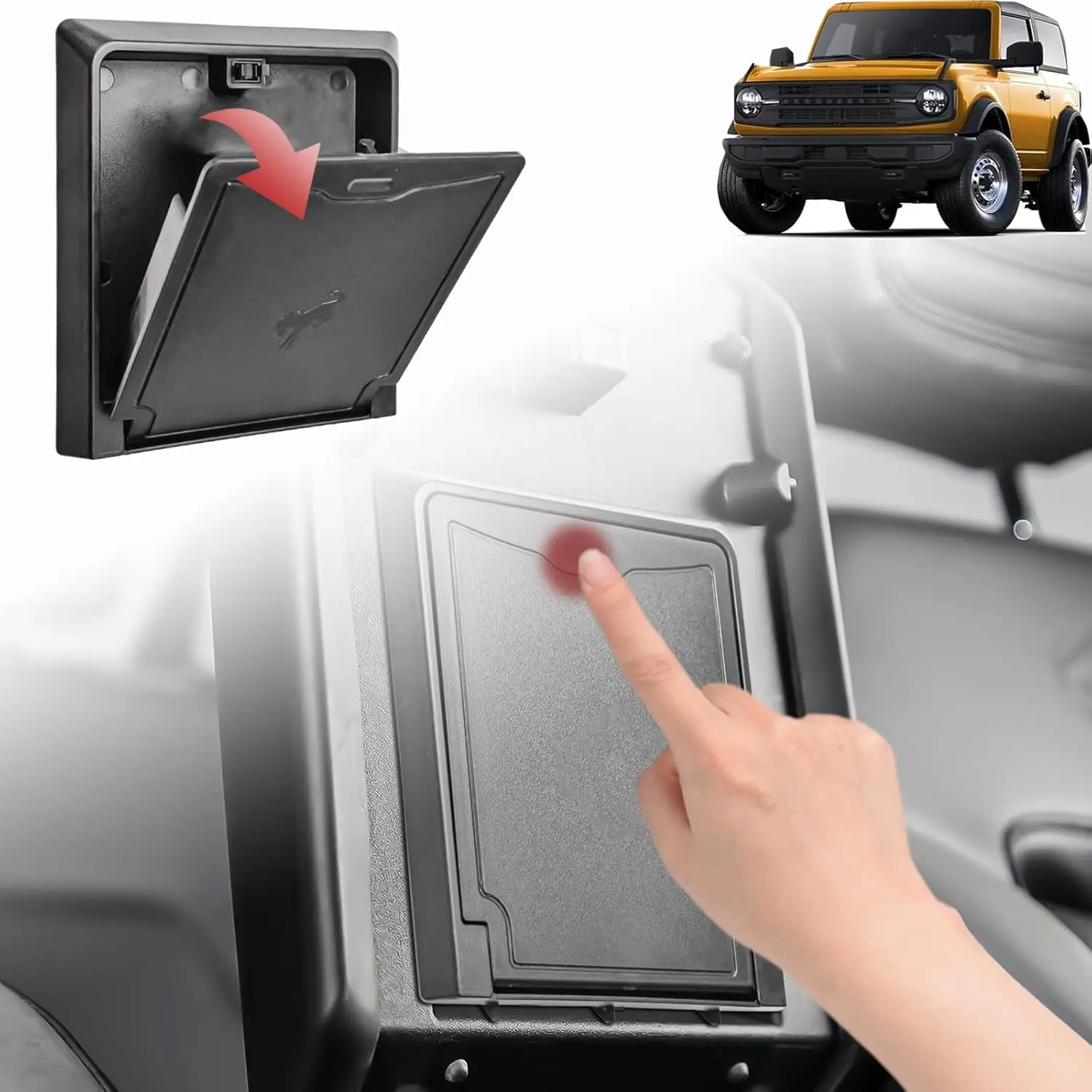 Tucknbox Center Console Hidden Box Tray for 2021 2022 2023 2024 Ford Bronco Armrest Box Center Console Organizer Car Accessories
Tucknbox Center Console Hidden Box Tray for 2021 2022 2023 2024 Ford Bronco Armrest Box Center Console Organizer Car Accessories