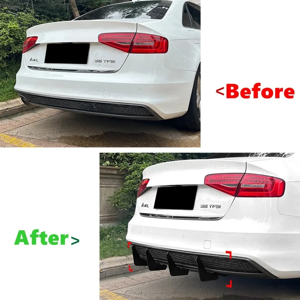 ABS Rear Bumper Diffuser Lip Rear Side Splitters Spoiler Lip For Audi A4 B8.5 Sline 2013-2016 Rear Bumper Protector
ABS Rear Bumper Diffuser Lip Rear Side Splitters Spoiler Lip For Audi A4 B8.5 Sline 2013-2016 Rear Bumper Protector