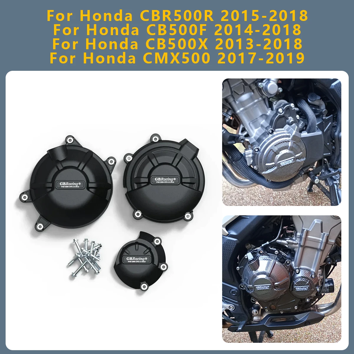Moto Engine cover Protection For Honda CBR500R CBR 500R 2015-2018 CB500F 500F 2014-2018 CB500X 500X 2013-2018 CMX500 2017-2019
Moto Engine cover Protection For Honda CBR500R CBR 500R 2015-2018 CB500F 500F 2014-2018 CB500X 500X 2013-2018 CMX500 2017-2019