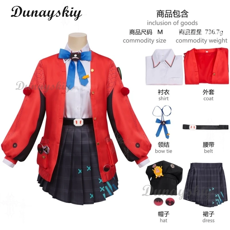 Anime Game Neverness To Everness Nanali Cosplay Outfit Sakiri School Uniform Full Set Costume for Women Daily Wear
Anime Game Neverness To Everness Nanali Cosplay Outfit Sakiri School Uniform Full Set Costume for Women Daily Wear
