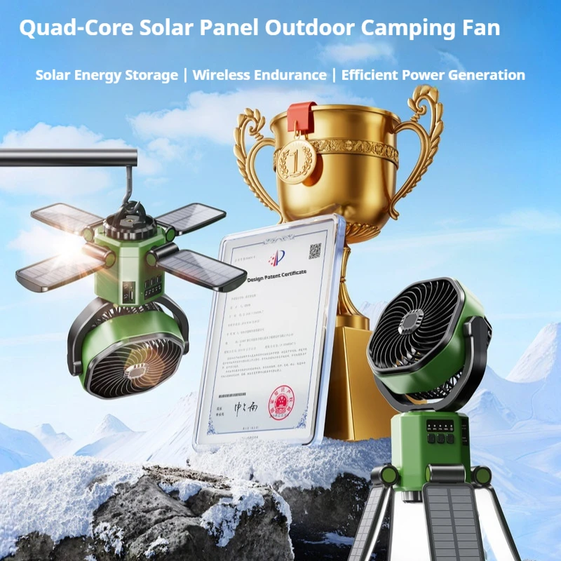 Solar Powered Camping Fan With Led Light Rechargeable Long Battery Life Portable Hanging Tent Outdoor Hiking Adventure
Solar Powered Camping Fan With Led Light Rechargeable Long Battery Life Portable Hanging Tent Outdoor Hiking Adventure