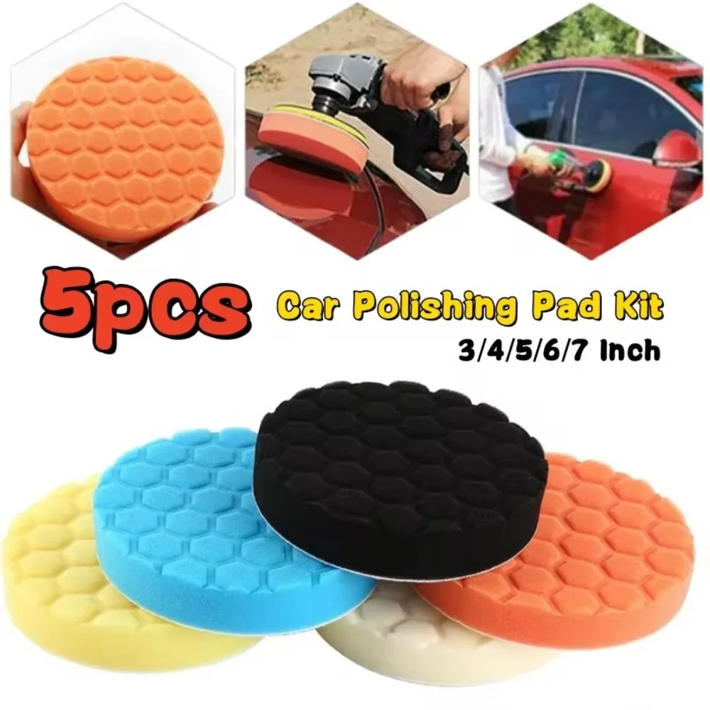 5pcs/Set 3/4/5/6/7 Inch Car Polishing Pad Kit Circular Reusable Auto Car Buffing Pad Set Self-Adhesive
5pcs/Set 3/4/5/6/7 Inch Car Polishing Pad Kit Circular Reusable Auto Car Buffing Pad Set Self-Adhesive