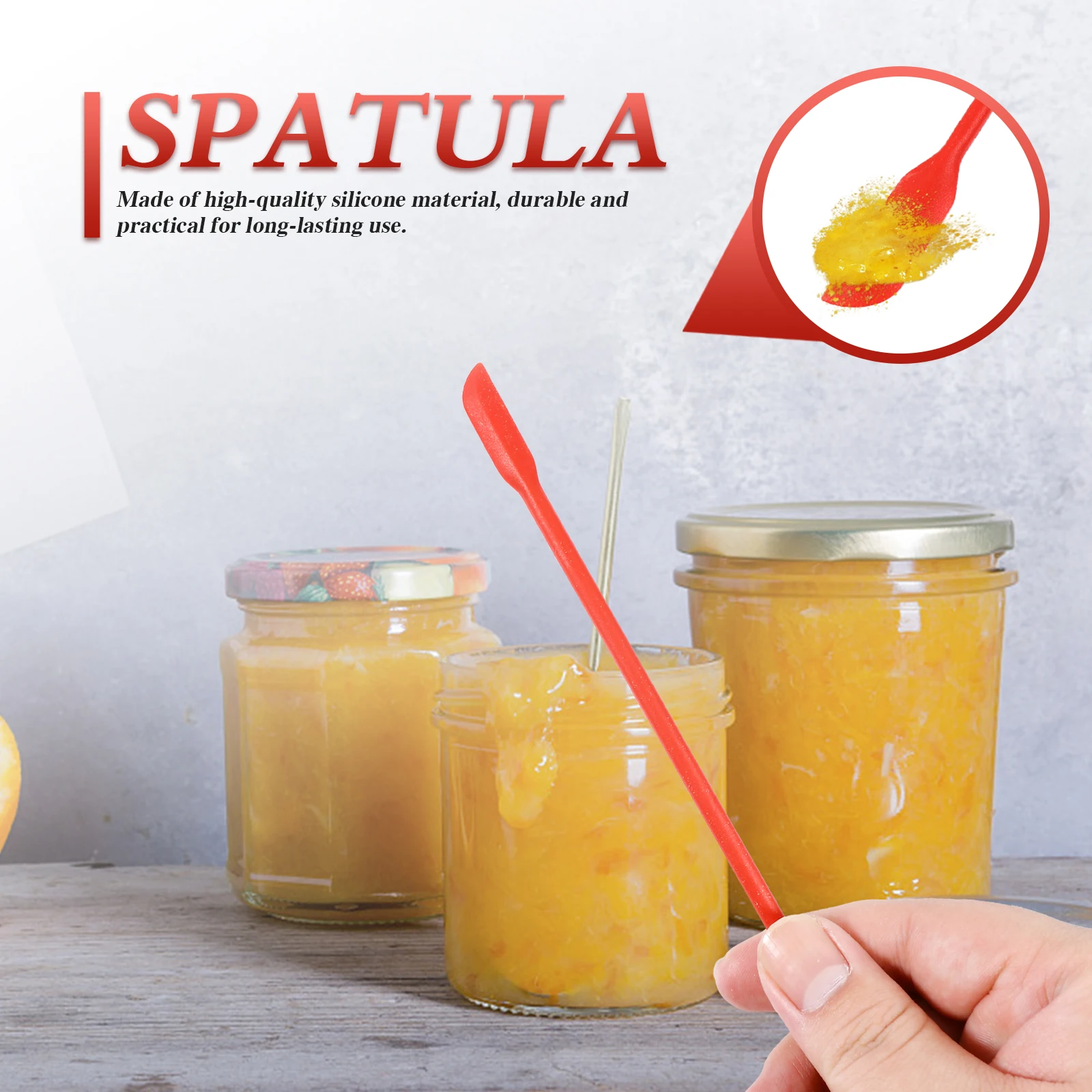 4 Pcs Silicone Spatula Set Kitchen Turner Utensils Spatulas Jar Cooking Red Butter 
4 Pcs Silicone Spatula Set Kitchen Turner Utensils Spatulas Jar Cooking Red Butter