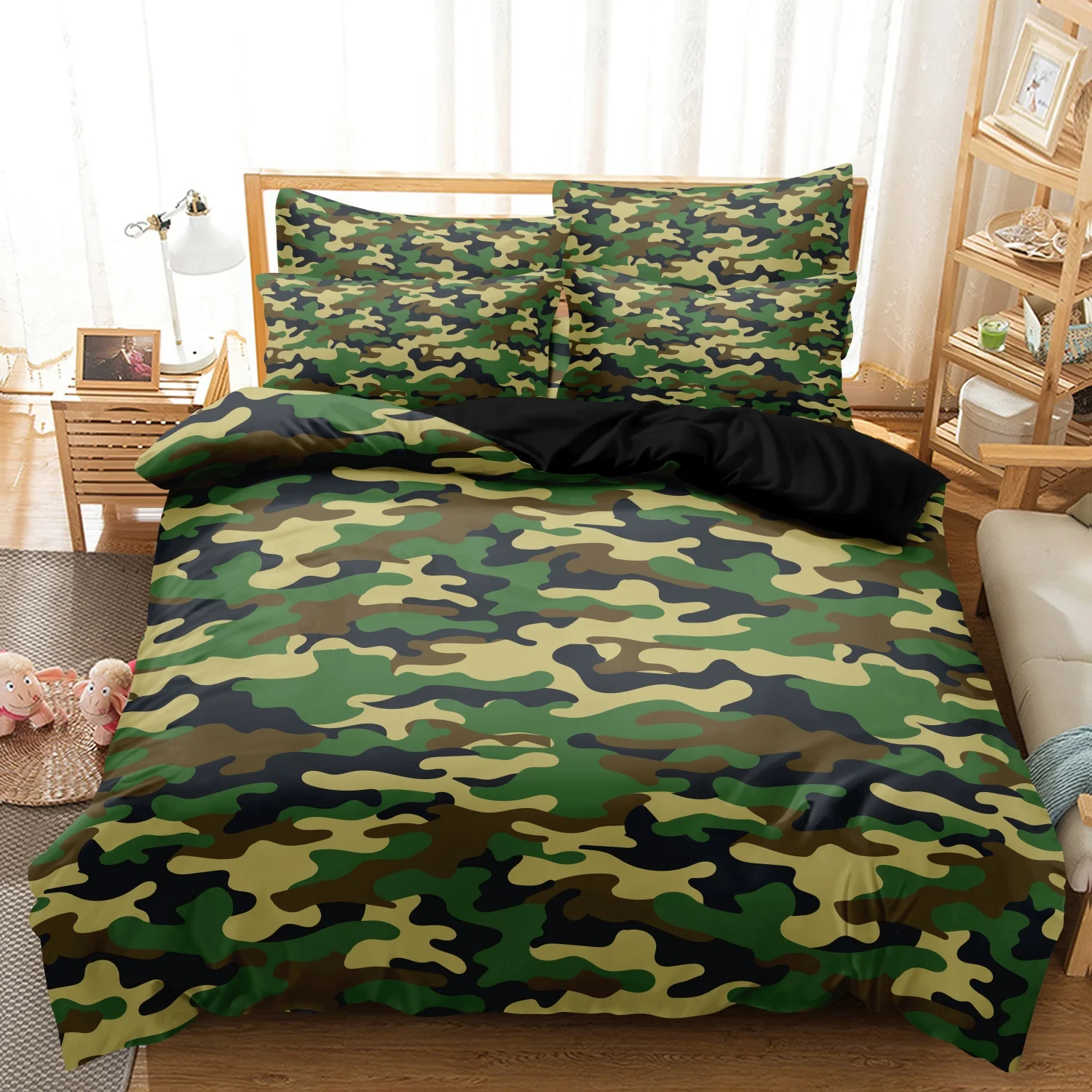 3Pcs Fashion Green Camouflage Print Duvet Cover Bedding Set Soft Comfortable Breathable For Bedroom Guest Room Dorm Decor
3Pcs Fashion Green Camouflage Print Duvet Cover Bedding Set Soft Comfortable Breathable For Bedroom Guest Room Dorm Decor