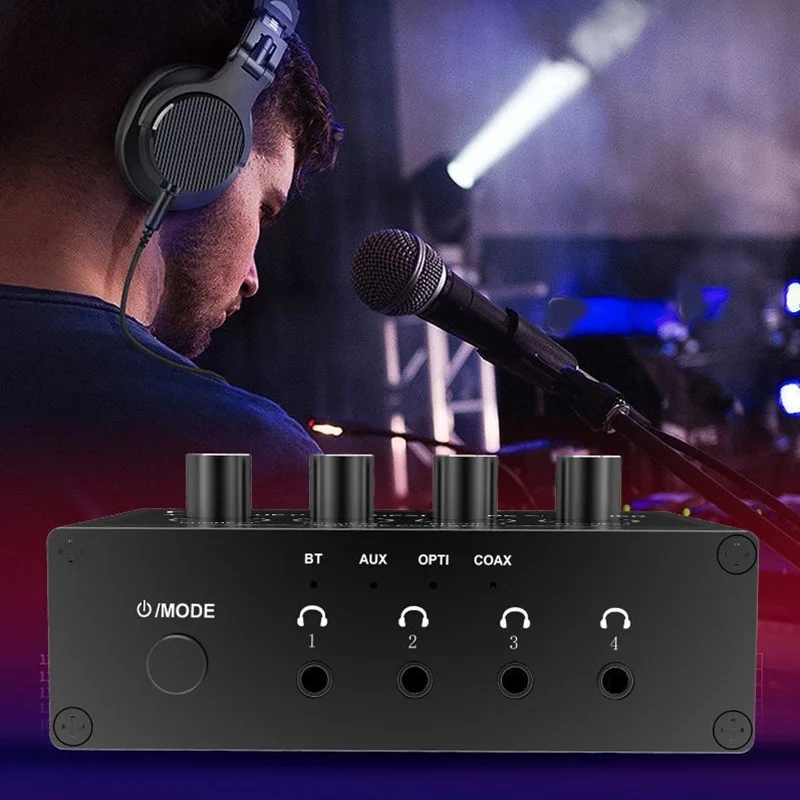 H-06 Bluetooth усилитель для наушников, один вход, четыре выхода, дистрибьютор предварительного усилителя, один вход, четыре выхода, усилитель для наушников
H-06 Bluetooth усилитель для наушников, один вход, четыре выхода, дистрибьютор предварительного усилителя, один вход, четыре выхода, усилитель для наушников