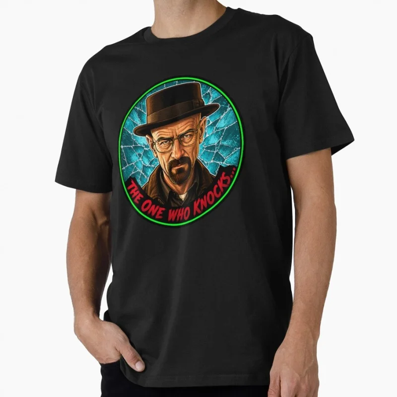 The One who Knocks Vintage Crime Movie Breaking Bad Gift t shirt 100% cotton O-Neck Short Sleeve Graphic clothes All size tee
The One who Knocks Vintage Crime Movie Breaking Bad Gift t shirt 100% cotton O-Neck Short Sleeve Graphic clothes All size tee