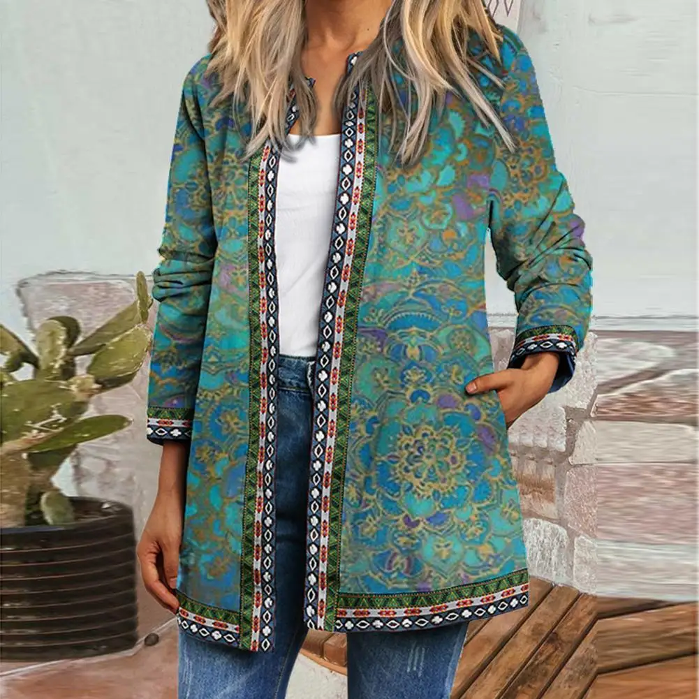 Ethnic Sle Printed Long Sve Coat Vintage National Sle Floral Print Open Cardigan Women's Autumn Faion Outerwear
Ethnic Sle Printed Long Sve Coat Vintage National Sle Floral Print Open Cardigan Women's Autumn Faion Outerwear