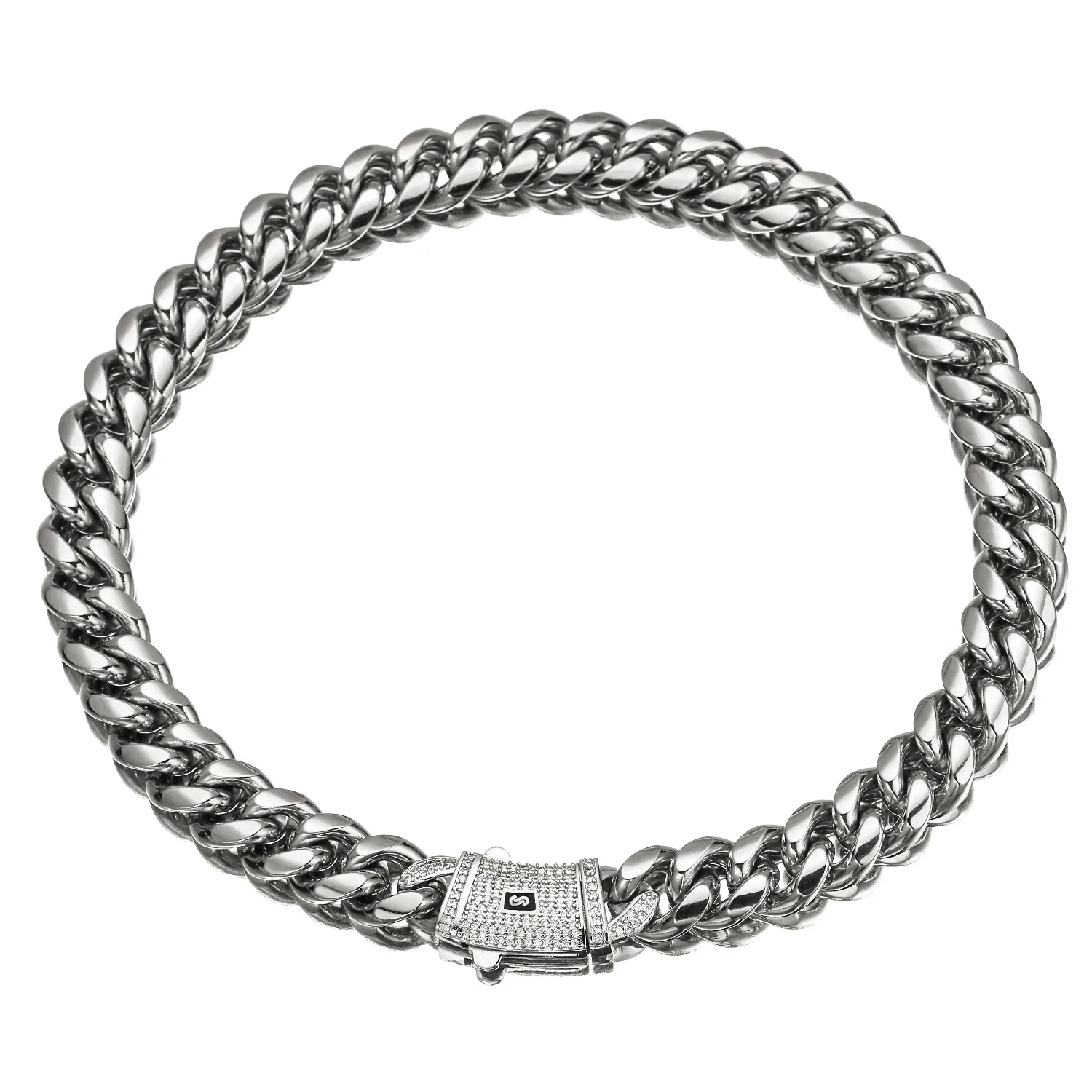 European and American trendy men's Cuban chain necklace, Miami zircon spring buckle men's necklace, bracelet accessories
European and American trendy men's Cuban chain necklace, Miami zircon spring buckle men's necklace, bracelet accessories