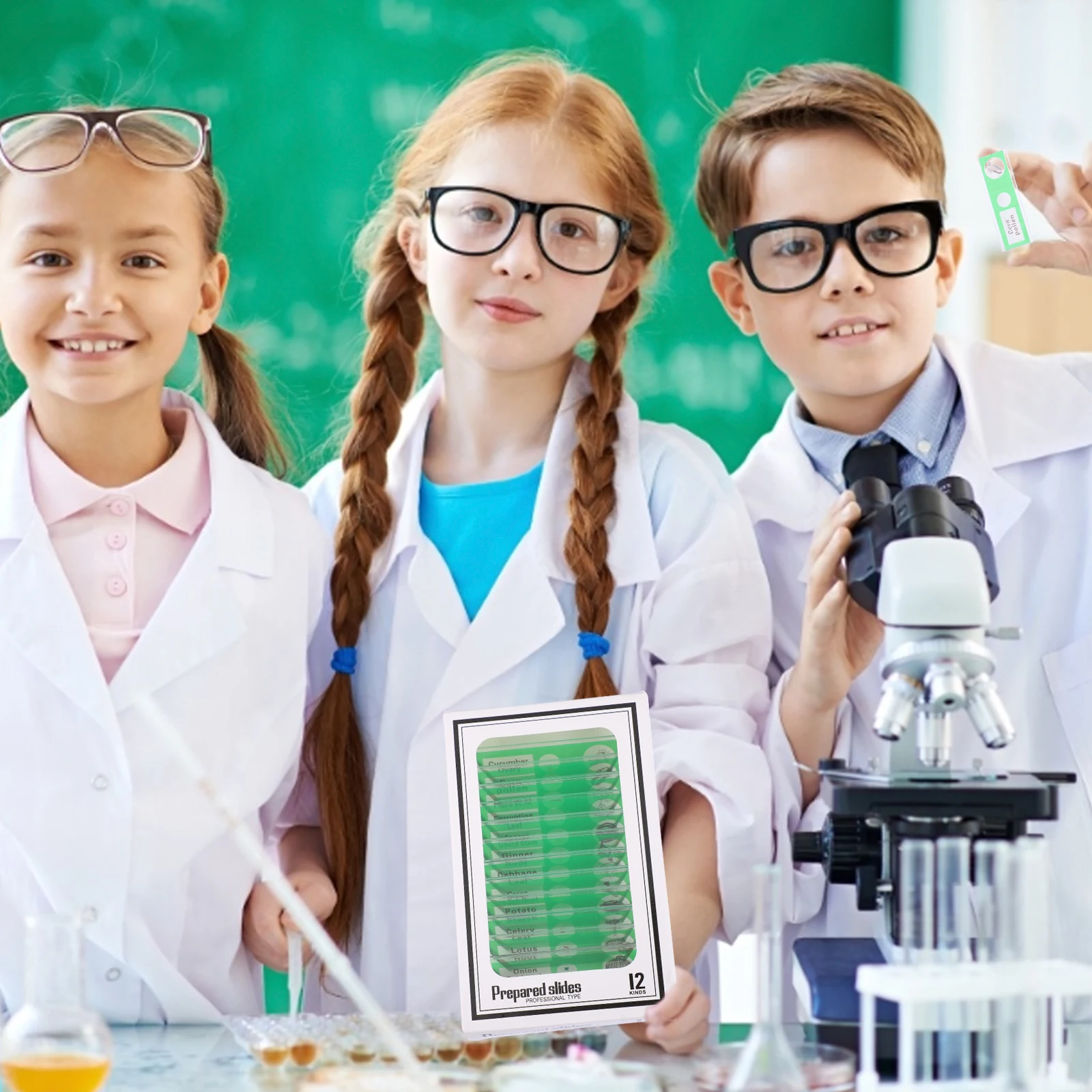 12 Pcs Slides Microscope Accessories Collection ABS Sample Specimens Glass for Kids Green Plastic Prepared Biological Child
12 Pcs Slides Microscope Accessories Collection ABS Sample Specimens Glass for Kids Green Plastic Prepared Biological Child