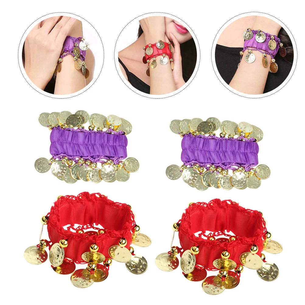 2Pairs Belly Dance Bracelet Coin Tassel Hand Chain for Women Lightweight Comfortable Crisp Sound Dancing Performance Practice
2Pairs Belly Dance Bracelet Coin Tassel Hand Chain for Women Lightweight Comfortable Crisp Sound Dancing Performance Practice
