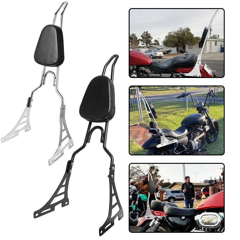 Motorcycle passenger backrest Sissy Bar, rear seat backrest detachable, suitable for Harley 883 XL1200
Motorcycle passenger backrest Sissy Bar, rear seat backrest detachable, suitable for Harley 883 XL1200