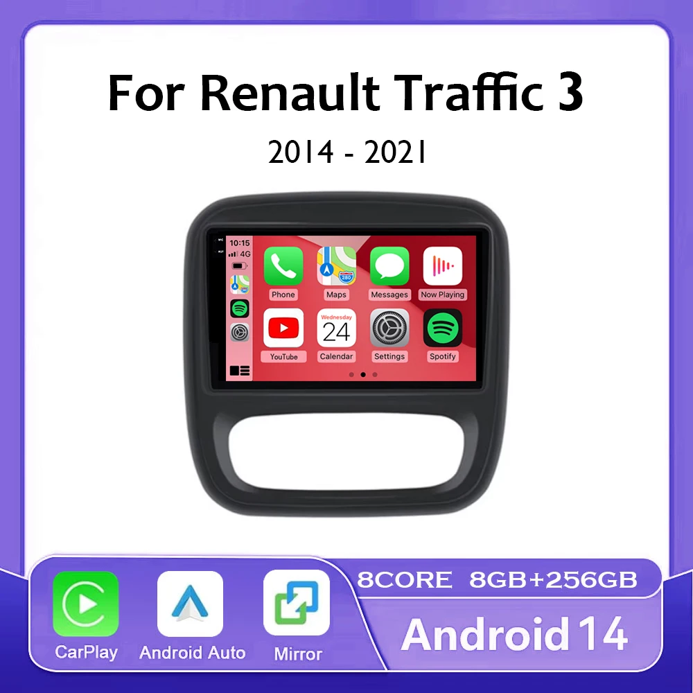 Автомобильное радио Android 14 Carplay для Renault Traffic 3 2014-2021 Opel Vivaro B 2014-2018 Навигация GPS Мультимедийный плеер WiFi + 4G
Автомобильное радио Android 14 Carplay для Renault Traffic 3 2014-2021 Opel Vivaro B 2014-2018 Навигация GPS Мультимедийный плеер WiFi + 4G