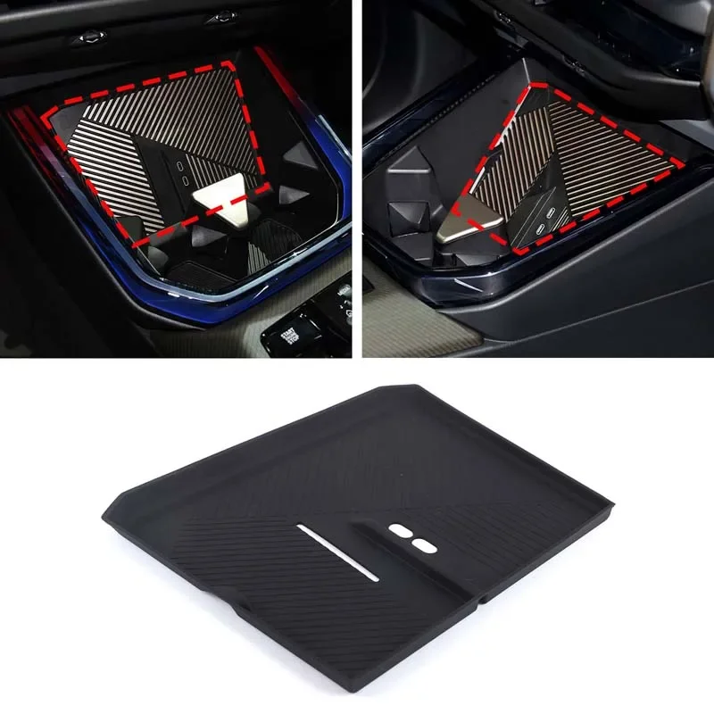 Silicone Black For BMW X3 G45 2025+ Car styling car central control wireless charging storage tank pad car interior accessories
Silicone Black For BMW X3 G45 2025+ Car styling car central control wireless charging storage tank pad car interior accessories