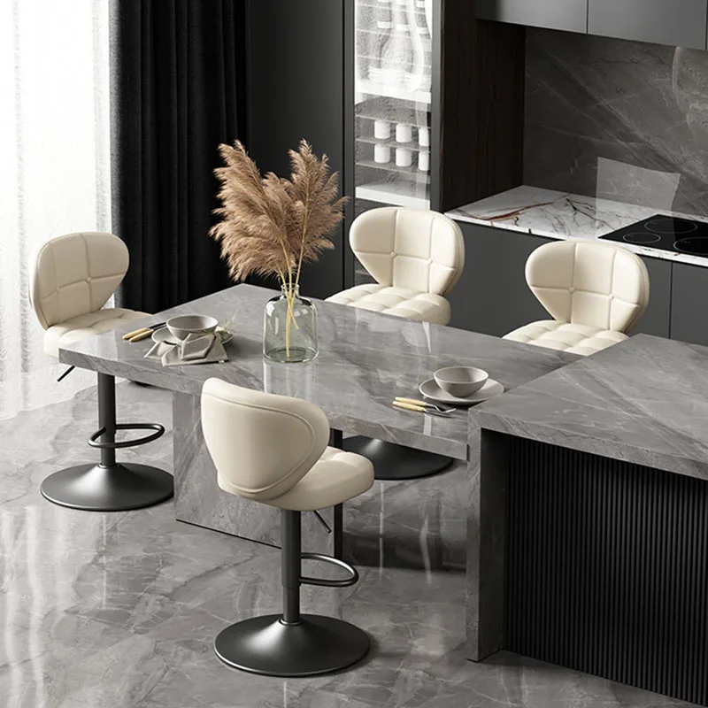 Coffee Shop Metal Bar Chairs Stool Modern Lounge Leather Swivel Chair Nordic High sillas de barra de cocina Modern Furniture
Coffee Shop Metal Bar Chairs Stool Modern Lounge Leather Swivel Chair Nordic High sillas de barra de cocina Modern Furniture