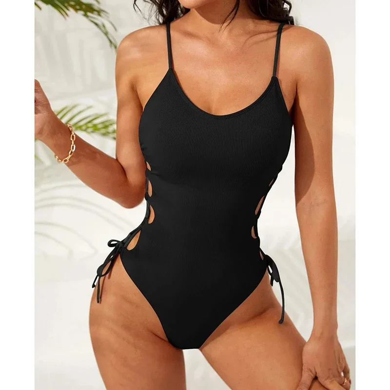 Fashion Solid One Piece Swimsuit Women Sexy Hollow Out Lace Up Bathing Suit Summer 2025 New Simple Beach Swimwear Micro Bikini
Fashion Solid One Piece Swimsuit Women Sexy Hollow Out Lace Up Bathing Suit Summer 2025 New Simple Beach Swimwear Micro Bikini