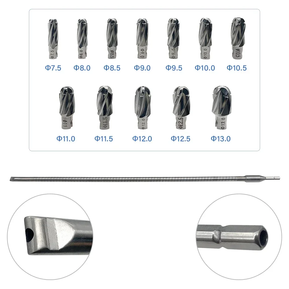 AO Intramedullary Nail Flexible Reamer Cannulated Soft Drill Bit Professional Orthopedic Pet Surgical Tool
AO Intramedullary Nail Flexible Reamer Cannulated Soft Drill Bit Professional Orthopedic Pet Surgical Tool