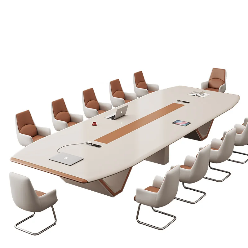 Light luxury modern simple high-end paint conference table long table large training negotiation and chair combination
Light luxury modern simple high-end paint conference table long table large training negotiation and chair combination