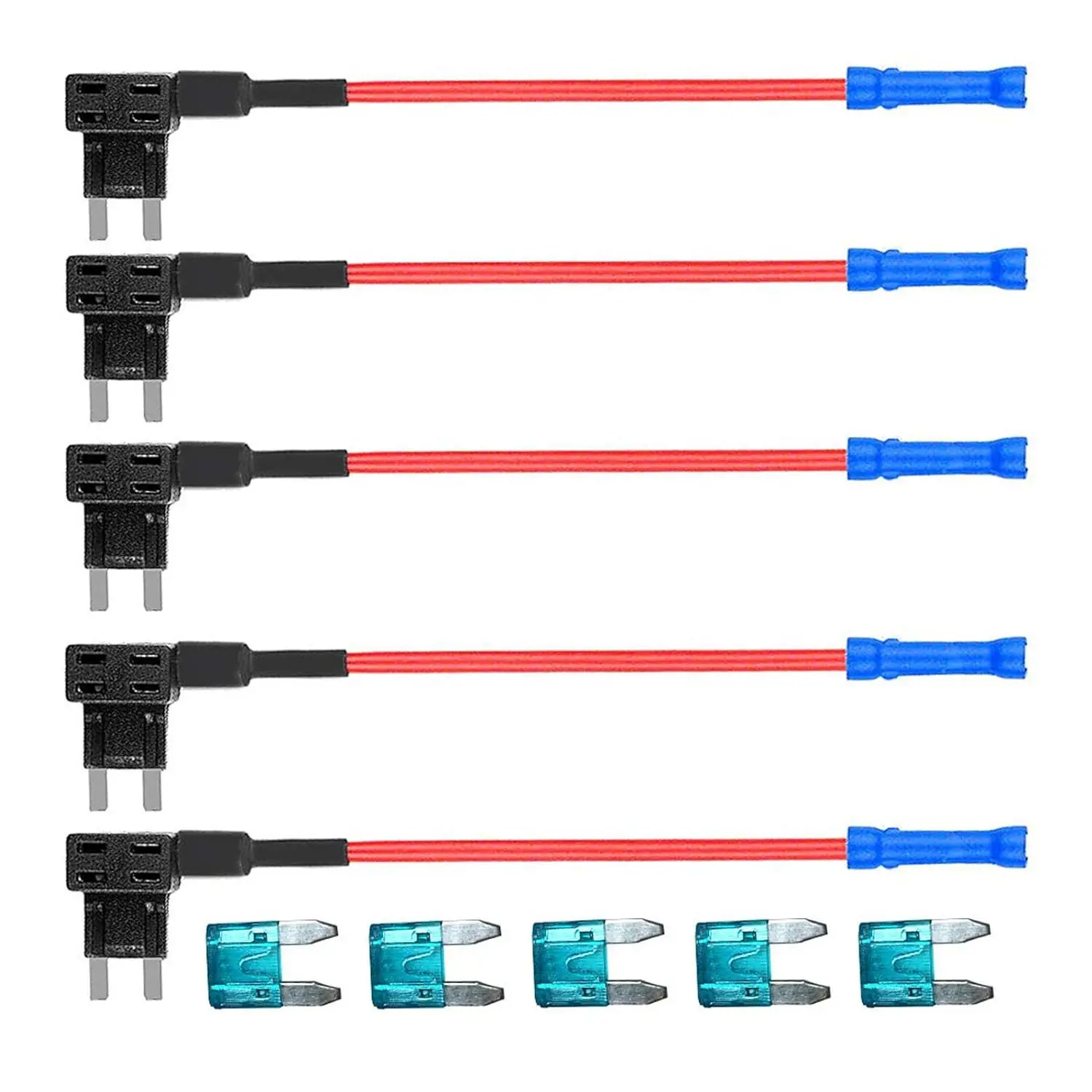 5Pcs Bagged Mini Add-A-Circuit Fuse Tap Zinc Alloy Fusible Core 15AMP Mini Blade Fuse Holder
5Pcs Bagged Mini Add-A-Circuit Fuse Tap Zinc Alloy Fusible Core 15AMP Mini Blade Fuse Holder