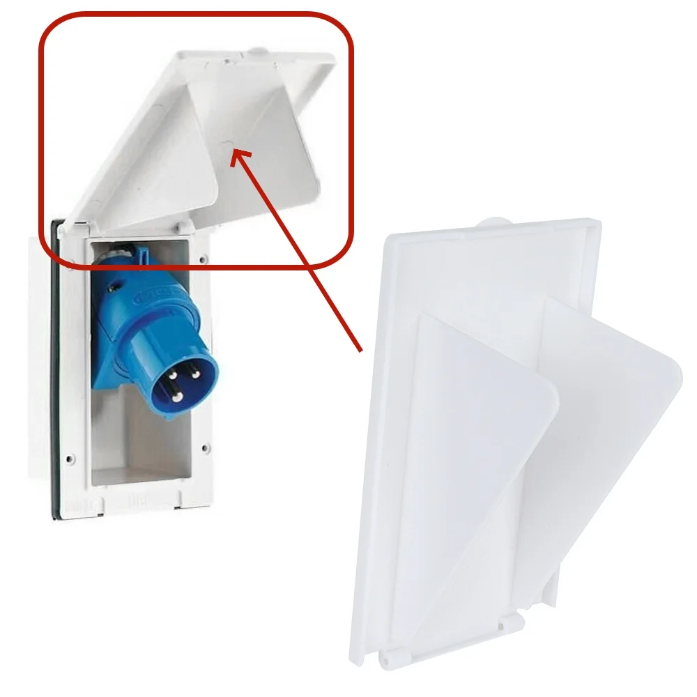 For Caravan VW Camper Motorhome 230V Mains Hook Up Electric Inlet Socket Box Lid Flap Pins Replacement White Car Accessories
For Caravan VW Camper Motorhome 230V Mains Hook Up Electric Inlet Socket Box Lid Flap Pins Replacement White Car Accessories