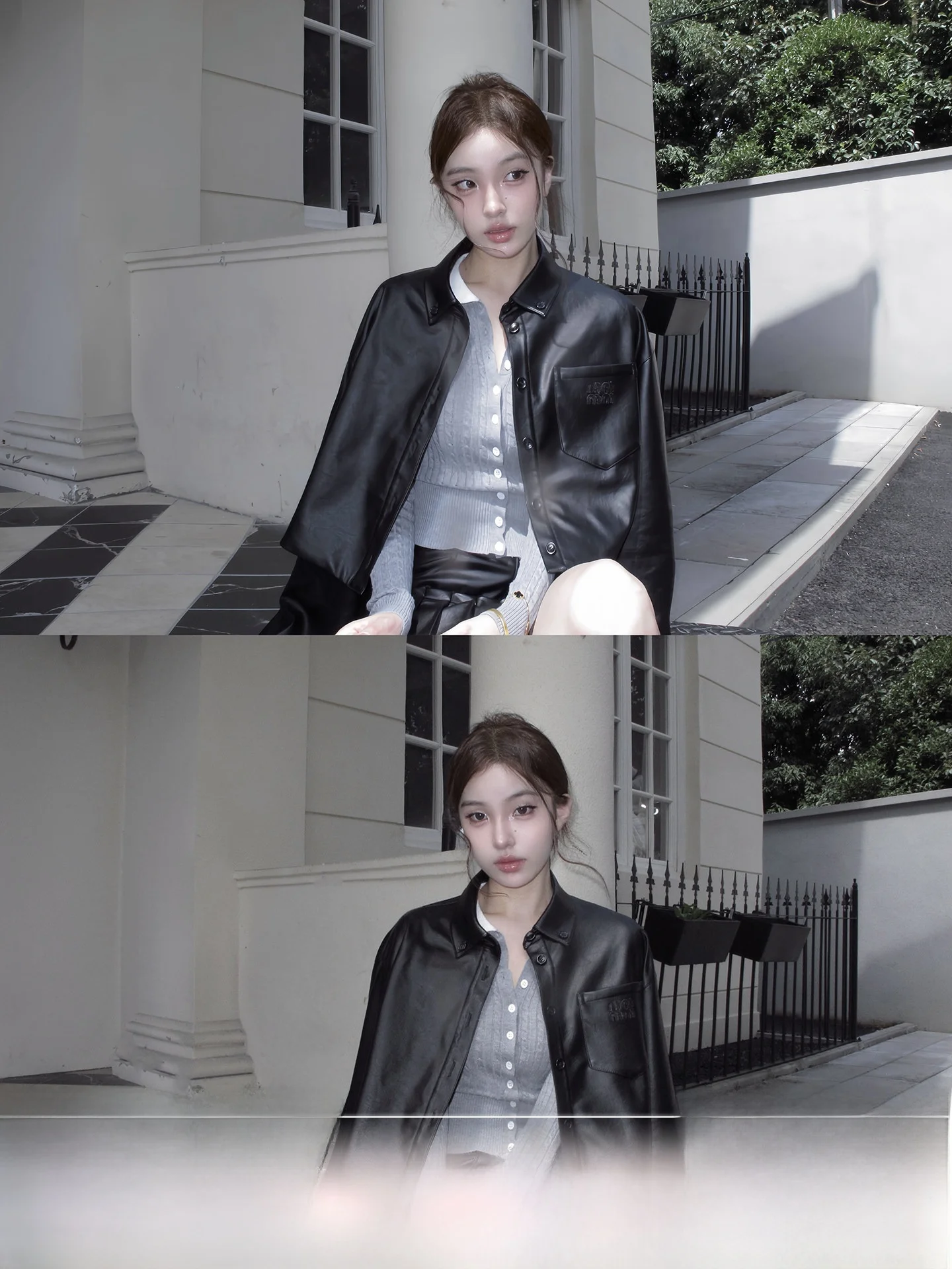 Комплект из кожаного жакета и плиссированной юбки Bla ort: уличный стиль, маленький воротник, женская модная верхняя одежда, комплект пальто
Комплект из кожаного жакета и плиссированной юбки Bla ort: уличный стиль, маленький воротник, женская модная верхняя одежда, комплект пальто