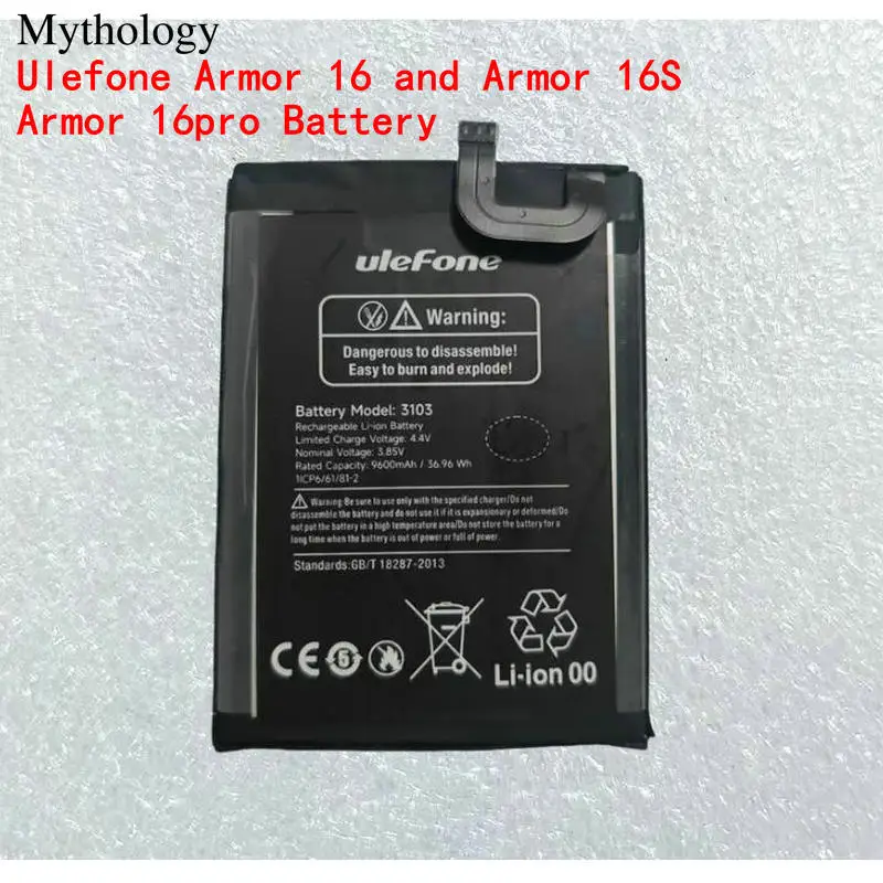 Battery For Ulefone Armor 16pro Armor 16S Armor 16 Original Bateria 9600mAh Smartphone Accessories
Battery For Ulefone Armor 16pro Armor 16S Armor 16 Original Bateria 9600mAh Smartphone Accessories