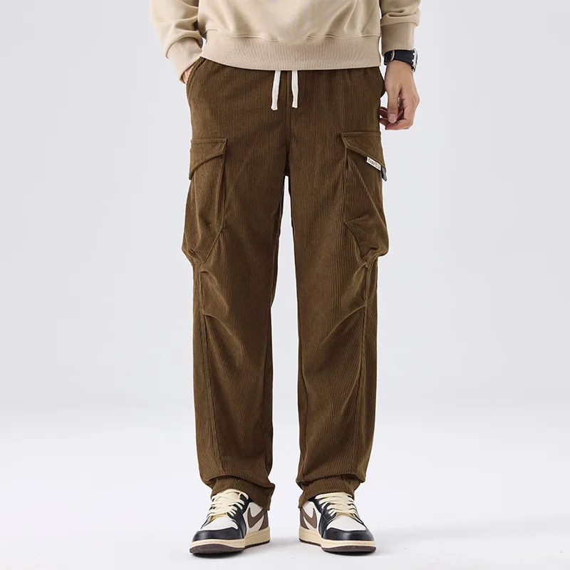 Retro corduroy overalls men's spring loose straight casual pants new multi-pocket men's long pants
Retro corduroy overalls men's spring loose straight casual pants new multi-pocket men's long pants