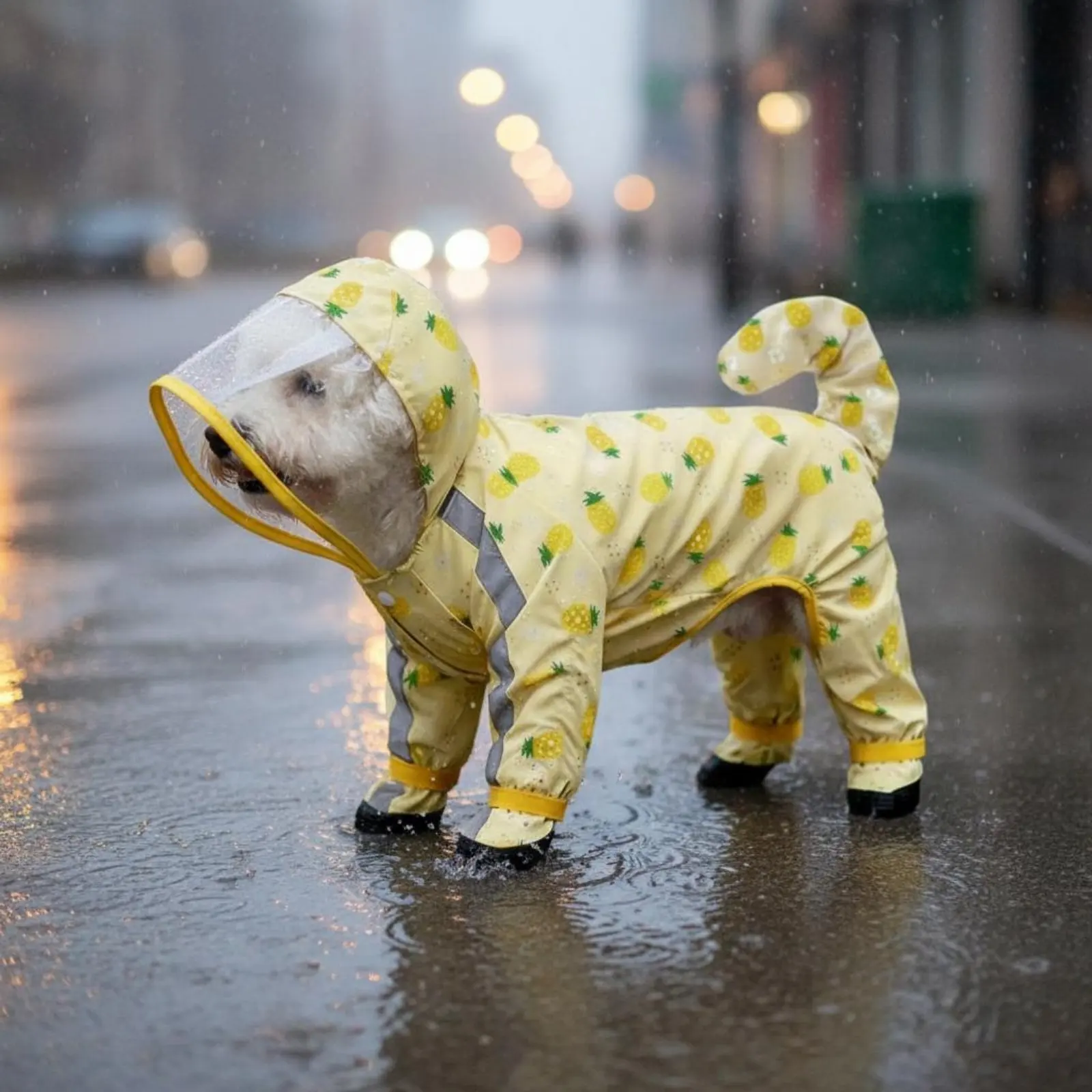Full Body Dog Raincoat Waterproof Leash Hole Dog Raincoat Pet Apparel Easy to Clean Lightweight for Small Dogs, Outdoor Walking
Full Body Dog Raincoat Waterproof Leash Hole Dog Raincoat Pet Apparel Easy to Clean Lightweight for Small Dogs, Outdoor Walking