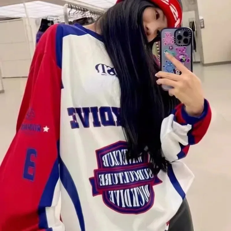 Женская футболка в стиле хип-хоп, элегантная верхняя одежда, летняя тонкая накидка с длинными рукавами, новинка 2025, коллекция в уличном стиле
Женская футболка в стиле хип-хоп, элегантная верхняя одежда, летняя тонкая накидка с длинными рукавами, новинка 2025, коллекция в уличном стиле