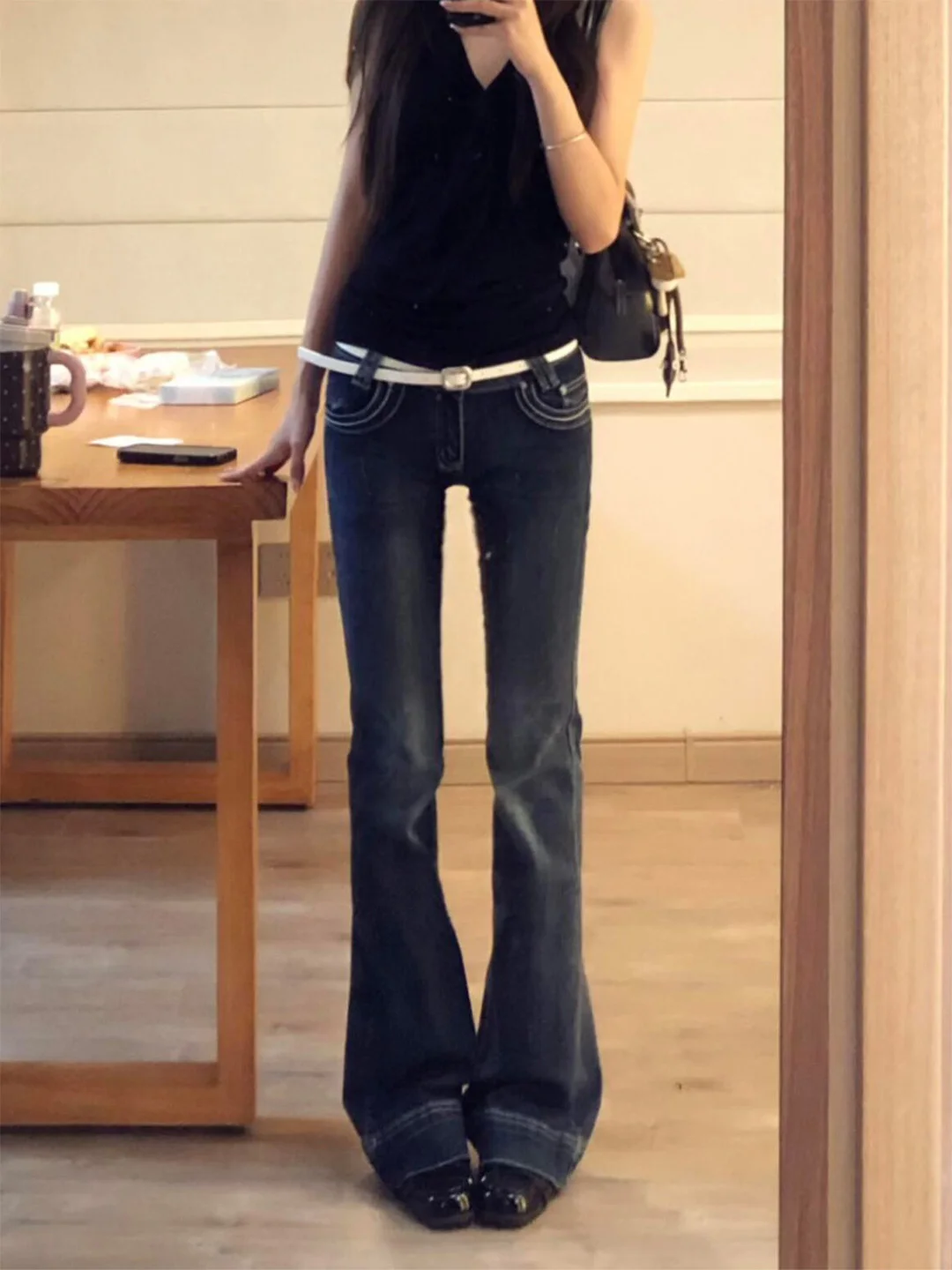 Slim Fit Low Waist Bell Bottom Jeans Women's Summer 2026 Sexy Thinming Thin Denim Pants High Waist Wide Leg Casual Trousers
Slim Fit Low Waist Bell Bottom Jeans Women's Summer 2026 Sexy Thinming Thin Denim Pants High Waist Wide Leg Casual Trousers