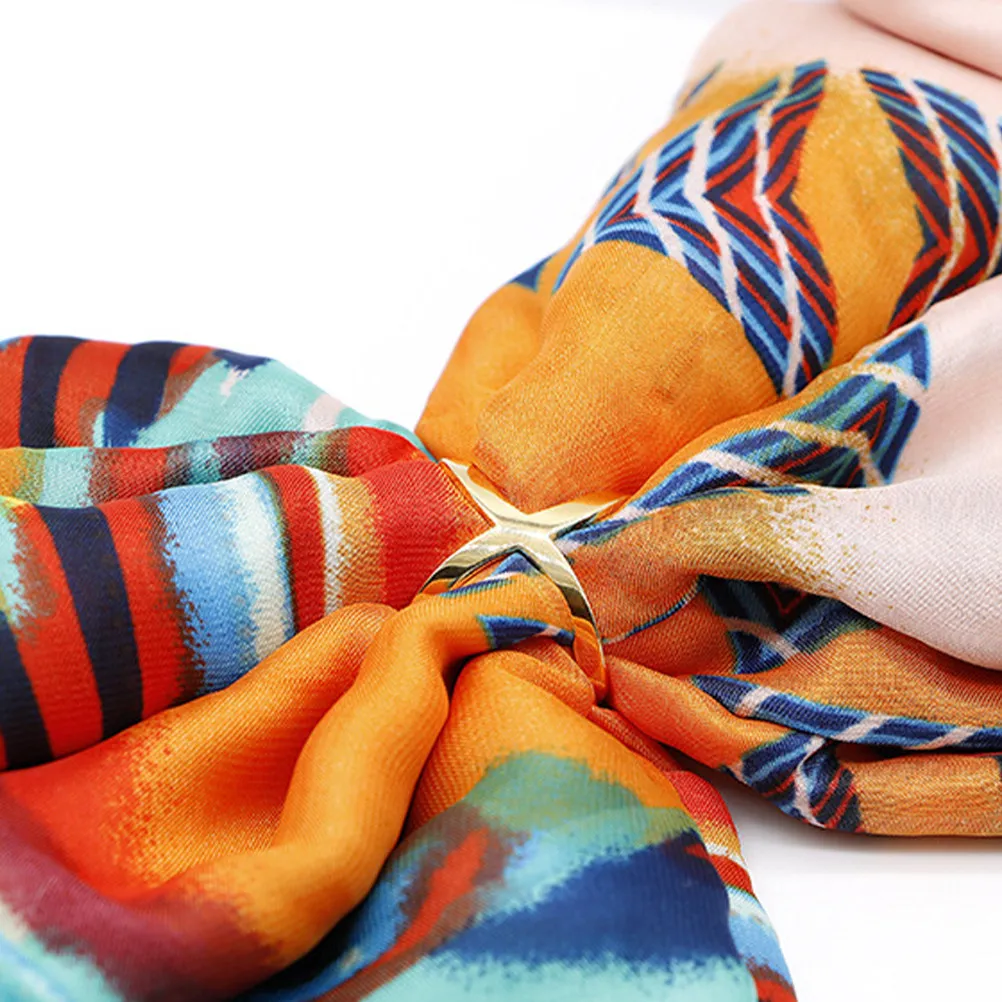 3Pcs Scarf Ring Silk Scarf Clasp X Shape Buckle Clip Shawl Neckerchief Clothing Ring Holder Secure Hold Versatile
3Pcs Scarf Ring Silk Scarf Clasp X Shape Buckle Clip Shawl Neckerchief Clothing Ring Holder Secure Hold Versatile